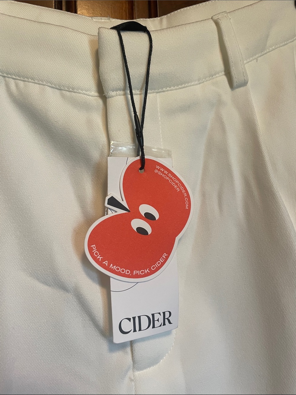 Cider Wide-Leg Cream Trousers - Picture 2 of 7
